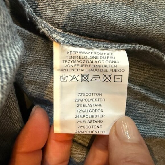 NWT Motel Rocks Denim Pleated Mini Skirt - Women's Small - Picture 5 of 9